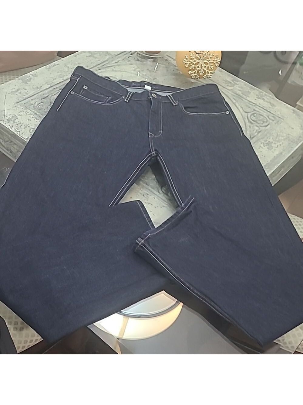 BANANA Republic Straight Cut Jeans Dark.Wash Like New 34 34